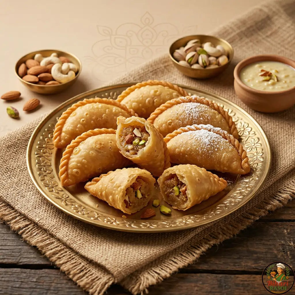 Bihari Rasoi Shuddh Ghee Gujiya – Taste the Tradition 250g - 450g - 900g